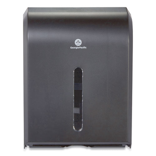 Image of Georgia Pacific® Professional Dispenser For Combi-Fold C-Fold/multifold/bigfold Towels, 12.3 X 6 X 15.5, Black