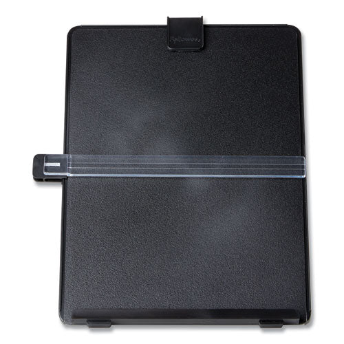 Image of Fellowes® Non-Magnetic Letter-Size Desktop Copyholder, 125 Sheet Capacity, Plastic, Black