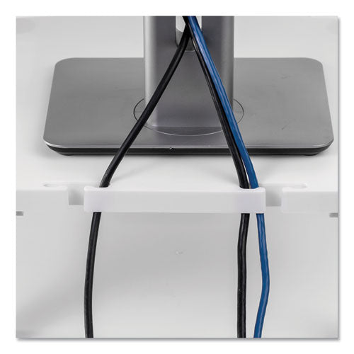Image of Fellowes® Standard Monitor Riser, For 21" Monitors, 13.38" X 13.63" X 2" To 4", Platinum/graphite, Supports 60 Lbs
