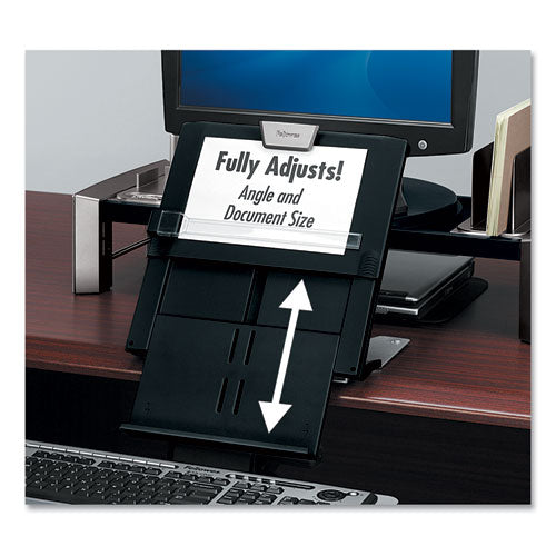 Image of Fellowes® Professional Series Document Holder, 250 Sheet Capacity, Plastic, Black