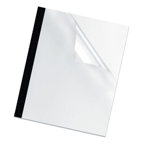 Image of Fellowes® Thermal Binding System Presentation Covers, Clear, 16 to 30 Sheet Capacity, 11 x 8.5, Unpunched, 10/Pack