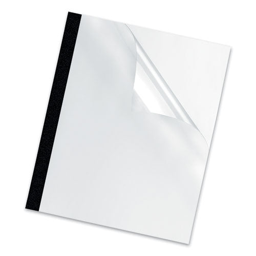 Image of Fellowes® Thermal Binding System Presentation Covers, Clear, 2 to 15 Sheet Capacity, 11 x 8.5, Unpunched, 10/Pack