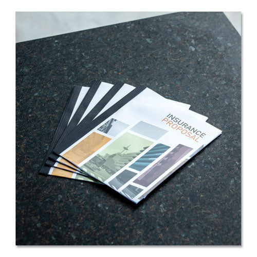 Image of Fellowes® Thermal Binding System Presentation Covers, Clear, 91 to 120 Sheet Capacity, 11 x 8.5, Unpunched, 10/Pack