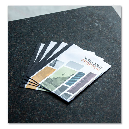 Image of Fellowes® Thermal Binding System Presentation Covers, Clear, 181 to 240 Sheet Capacity, 11 x 8.5, Unpunched, 10/Pack