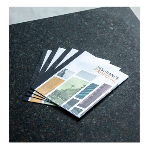 Image of Fellowes® Thermal Binding System Presentation Covers, Clear, 121 to 180 Sheet Capacity, 11 x 8.5, Unpunched, 10/Pack