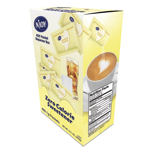Image of N'Joy Yellow Sucralose Zero Calorie Sweetener, 0.04 oz Packet, 400/Box