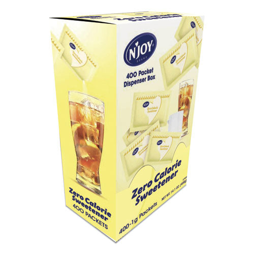 Image of N'Joy Yellow Sucralose Zero Calorie Sweetener, 0.04 oz Packet, 400/Box