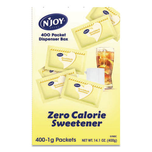Image of N'Joy Yellow Sucralose Zero Calorie Sweetener, 0.04 oz Packet, 400/Box