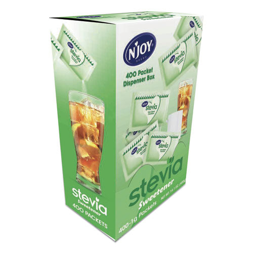 Image of N'Joy Stevia Artificial Sweetener, 0.04 oz Packet, 400/Box