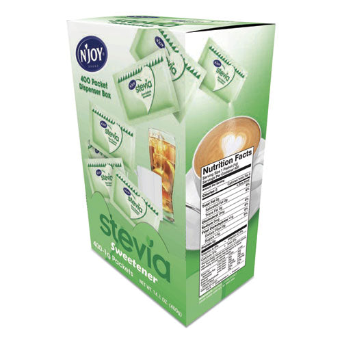 Image of N'Joy Stevia Artificial Sweetener, 0.04 oz Packet, 400/Box