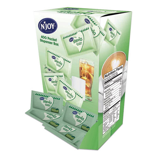 Image of N'Joy Stevia Artificial Sweetener, 0.04 oz Packet, 400/Box