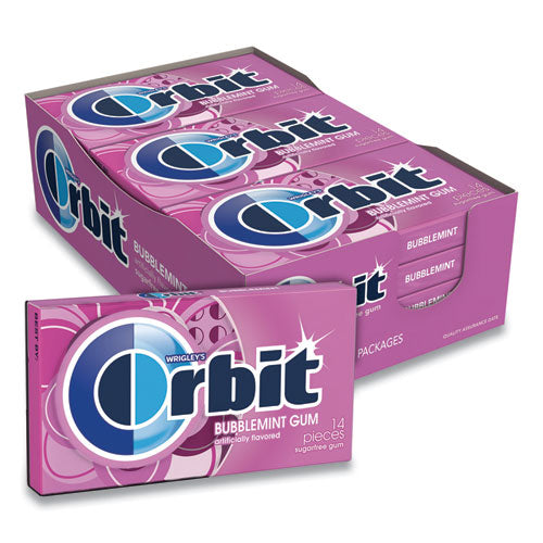 Image of Orbit® Sugar-Free Chewing Gum, Bubblemint, 12/box