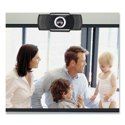 Image of Adesso Cybertrack H4 1080p Hd Usb Manual Focus Webcam With Microphone, 1920 Pixels X 1080 Pixels, 2.1 Mpixels, Black