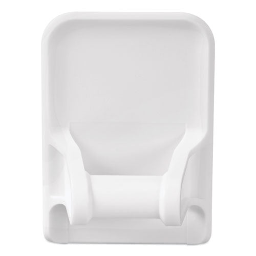 Image of Command Spray Bottle Holder, 2.34w x 1.69d x 3.34h, White, 2 Hangers/4 Strips/Pack