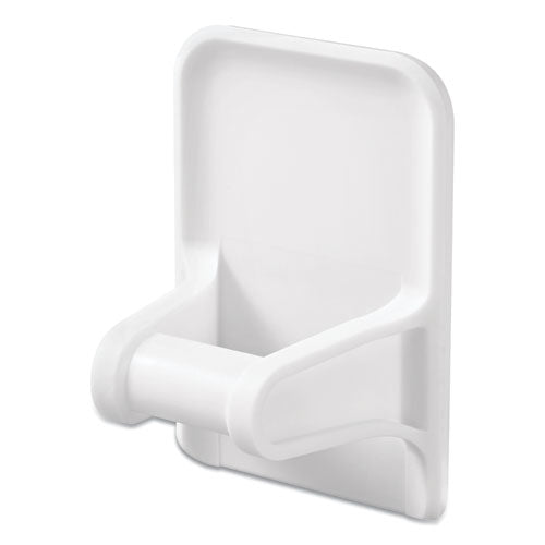 Image of Command Spray Bottle Holder, 2.34w x 1.69d x 3.34h, White, 2 Hangers/4 Strips/Pack