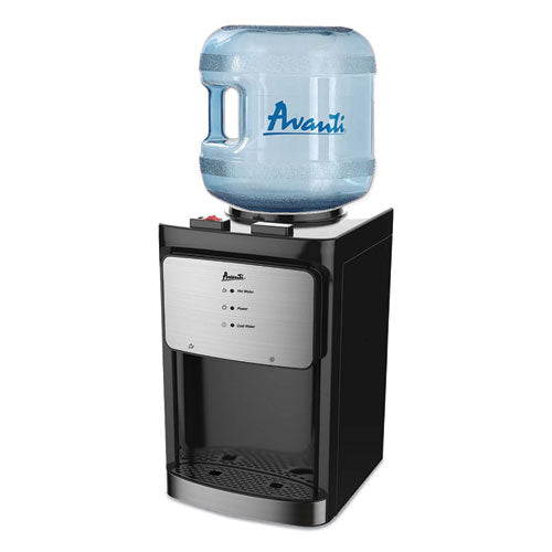 Image of Avanti Counter Top Thermoelectric Hot And Cold Water Dispenser, 3 To 5 Gal, 12 X 13 X 20, Black