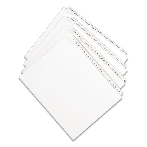 Image of Avery® Preprinted Legal Exhibit Side Tab Index Dividers, Allstate Style, 10-Tab, 3, 11 X 8.5, White, 25/pack