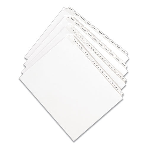 Image of Avery® Preprinted Legal Exhibit Side Tab Index Dividers, Allstate Style, 25-Tab, 26 To 50, 11 X 8.5, White, 1 Set, (1702)