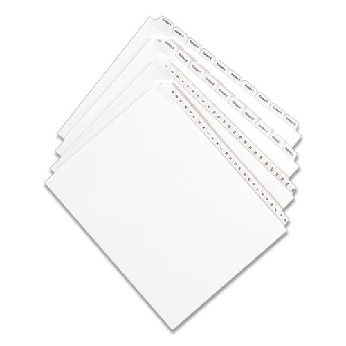 Image of Avery® Preprinted Legal Exhibit Side Tab Index Dividers, Allstate Style, 10-Tab, 2, 11 X 8.5, White, 25/pack
