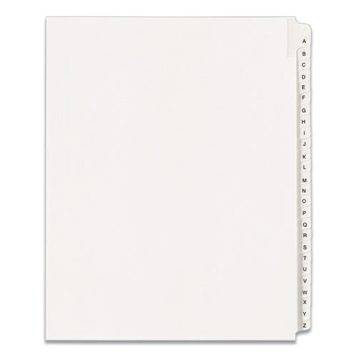 Image of Avery® Preprinted Legal Exhibit Side Tab Index Dividers, Allstate Style, 26-Tab, A To Z, 11 X 8.5, White, 1 Set, (1700)