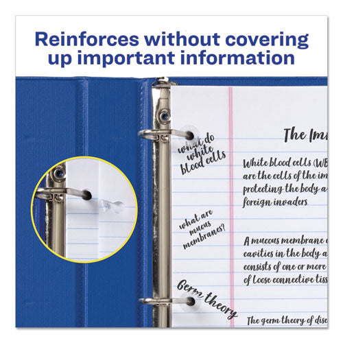 Image of Avery® Dispenser Pack Hole Reinforcements, 0.25" Dia, Clear, 1,000/Pack, (5722)