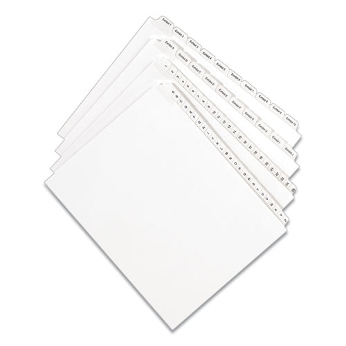 Image of Avery® Preprinted Legal Exhibit Side Tab Index Dividers, Allstate Style, 25-Tab, 101 To 125, 11 X 8.5, White, 1 Set, (1705)