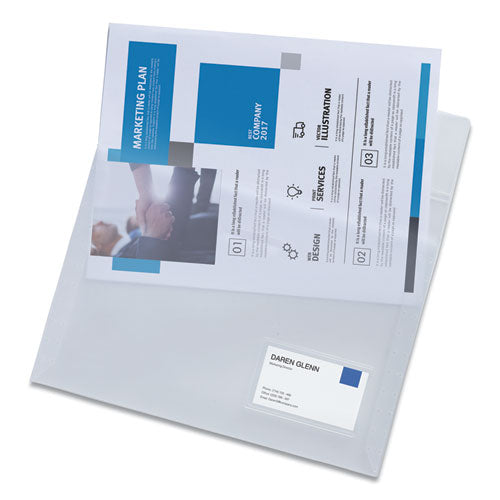 Image of Avery® Translucent Document Wallets, Letter Size, Translucent Clear, 12/box