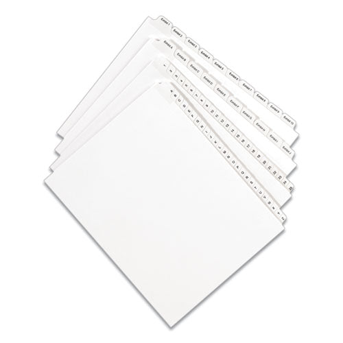 Image of Avery® Preprinted Legal Exhibit Side Tab Index Dividers, Allstate Style, 10-Tab, I To X, 11 X 8.5, White, 1 Set