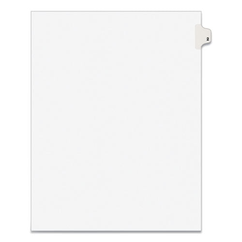 Image of Avery® Preprinted Legal Exhibit Side Tab Index Dividers, Avery Style, 10-Tab, 2, 11 X 8.5, White, 25/pack