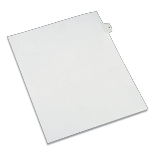 Image of Avery® Preprinted Legal Exhibit Side Tab Index Dividers, Allstate Style, 10-Tab, 5, 11 X 8.5, White, 25/pack