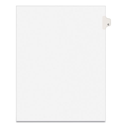 Image of Avery® Preprinted Legal Exhibit Side Tab Index Dividers, Avery Style, 26-Tab, C, 11 X 8.5, White, 25/pack, (1403)