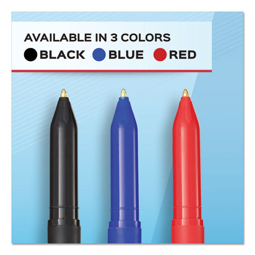 Image of Paper Mate® Write Bros. Ballpoint Pen Value Pack, Stick, Medium 1 Mm, Black Ink, Black Barrel, 60/pack