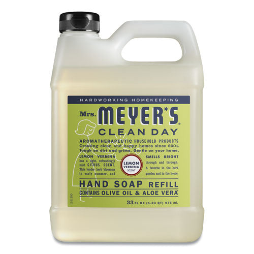 Image of Mrs. Meyer's® Clean Day Liquid Hand Soap Refill, Lemon Verbena Scent, 33 oz