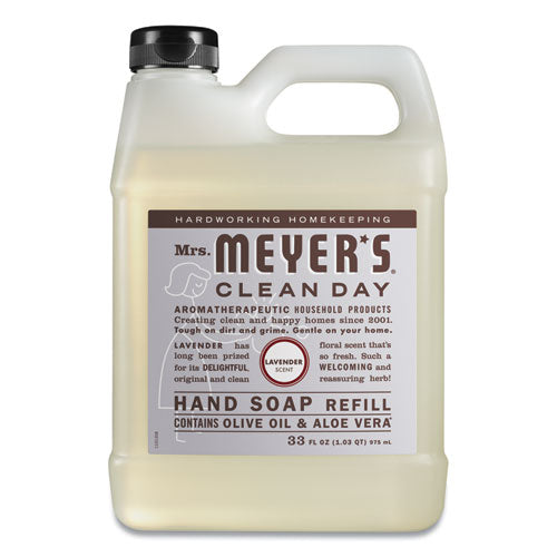 Image of Mrs. Meyer's® Clean Day Liquid Hand Soap Refill, Lavender Scent, 33 oz, 6/Carton