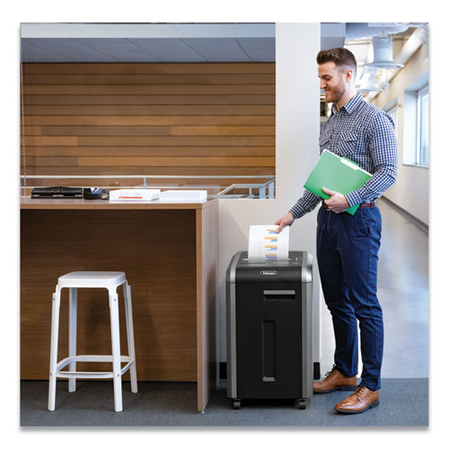 Image of Fellowes® Powershred 225mi 100% Jam Proof Micro-Cut Shredder, 16 Manual Sheet Capacity