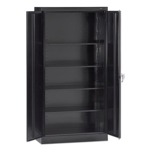 Image of Tennsco 72" High Standard Cabinet (Assembled), 30w x 15d x 72h, Black