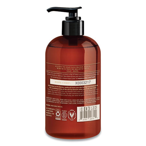 Image of Soapbox Hand Soap, Vanilla and Lily Blossom Scent, 12 oz, 12/Carton
