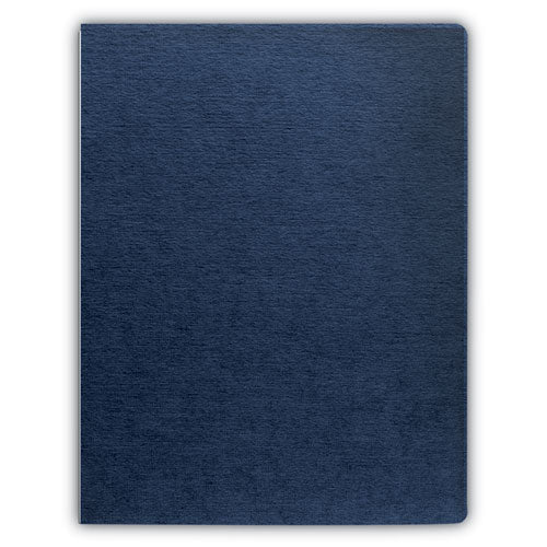 Image of Fellowes® Expressions Linen Texture Presentation Covers for Binding Systems, Navy, 11.25 x 8.75, Unpunched, 200/Pack