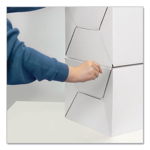 Image of Bankers Box® Stor/drawer Steel Plus Extra Space-Savings Storage Drawers, Letter Files, 14" X 25.5" X 11.5", White/blue, 6/carton