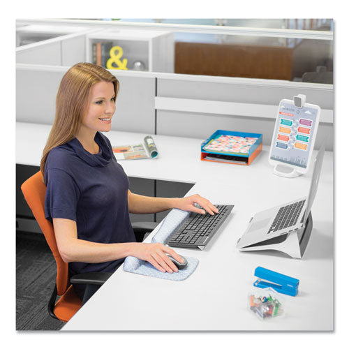 Image of Fellowes® PlushTouch Keyboard Wrist Rest, 18.12 x 3.19, Lattice Design