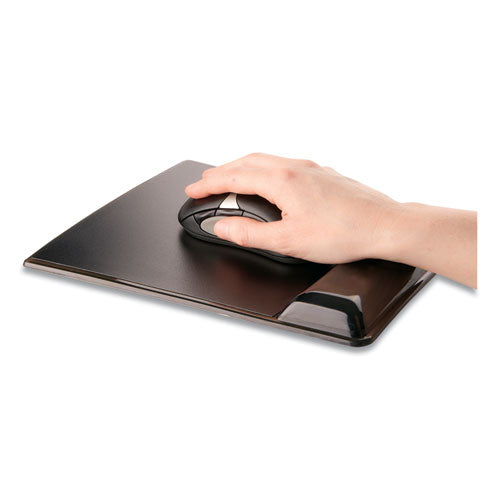 Image of Fellowes® Gel Wrist Support with Attached Mouse Pad, 8.25 x 9.87, Black
