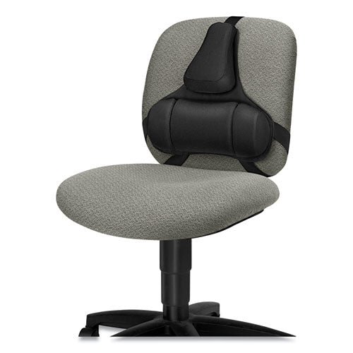 Image of Fellowes® Professional Series Back Support With Microban Protection, 15 X 2 X 14.5, Black
