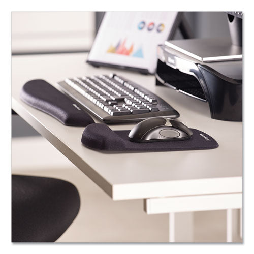 Image of Fellowes® PlushTouch Keyboard Wrist Rest, 18.12 x 3.18, Black