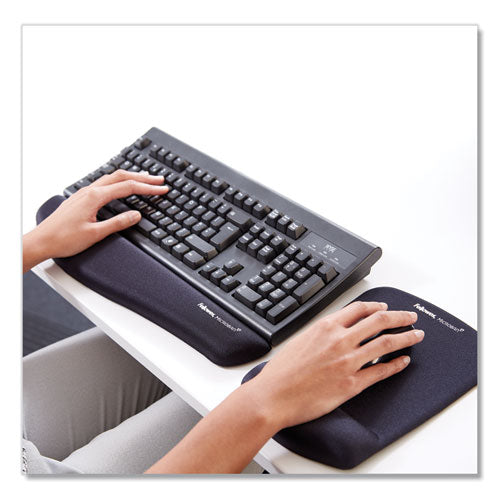 Image of Fellowes® PlushTouch Keyboard Wrist Rest, 18.12 x 3.18, Black