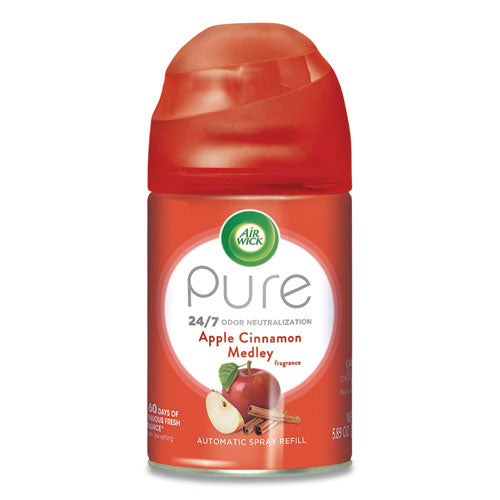Image of Air Wick® Freshmatic Ultra Spray Refill, Apple Cinnamon Medley, 5.89 Oz Aerosol Spray, 6/carton