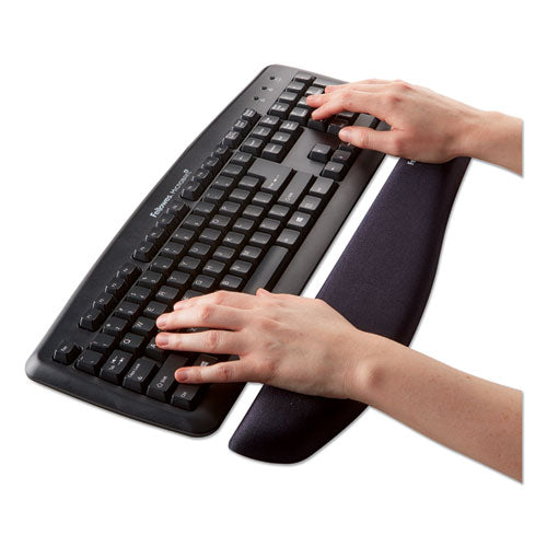 Image of Fellowes® PlushTouch Keyboard Wrist Rest, 18.12 x 3.18, Black