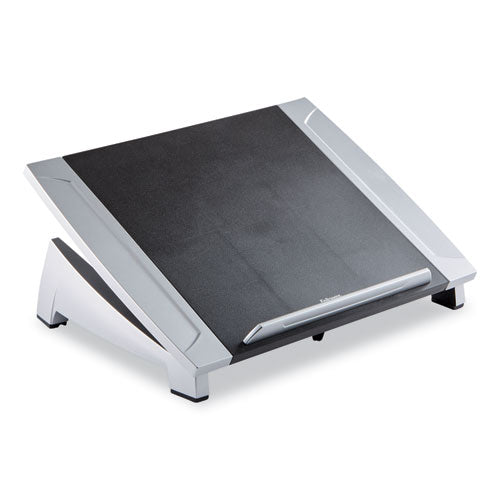 Image of Fellowes® Office Suites Laptop Riser, 15.13" X 11.38" X 4.5" To 6.5", Black/silver, Supports 10 Lbs