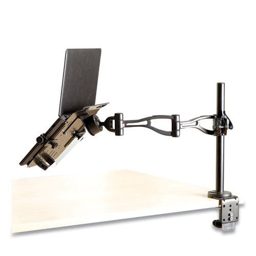 Image of Fellowes® Professional Series Depth Adjustable Monitor Arm, 360 Degree Rotation, 37 Degree Tilt, 360 Degree Pan, Black, Supports 24 Lb