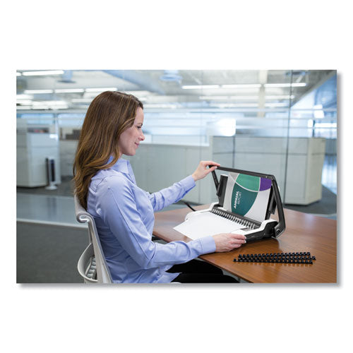 Image of Fellowes® Star+ 150 Manual Comb Binding Machine, 150 Sheets, 17.69 X 9.81 X 3.13, White