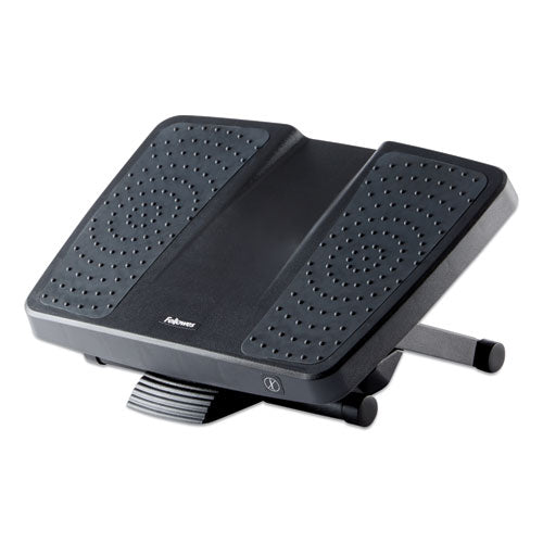 Image of Fellowes® Ultimate Foot Support, HPS, 17.75w x 13.25d x 4 to 6.5h, Black/Gray